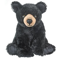   Black Bear Plush Small Sitting